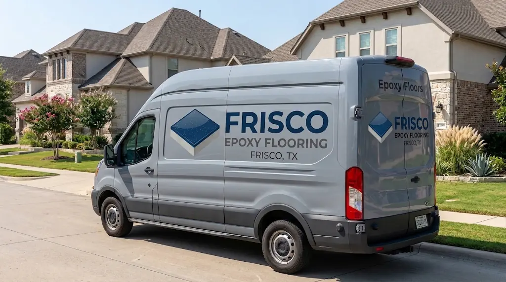frisco epoxy flooring van